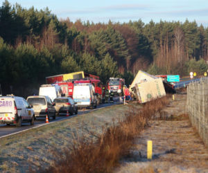 Dramatyczny wypadek niedaleko Gorzowa. Ciężarówki zderzyły się czołowo
