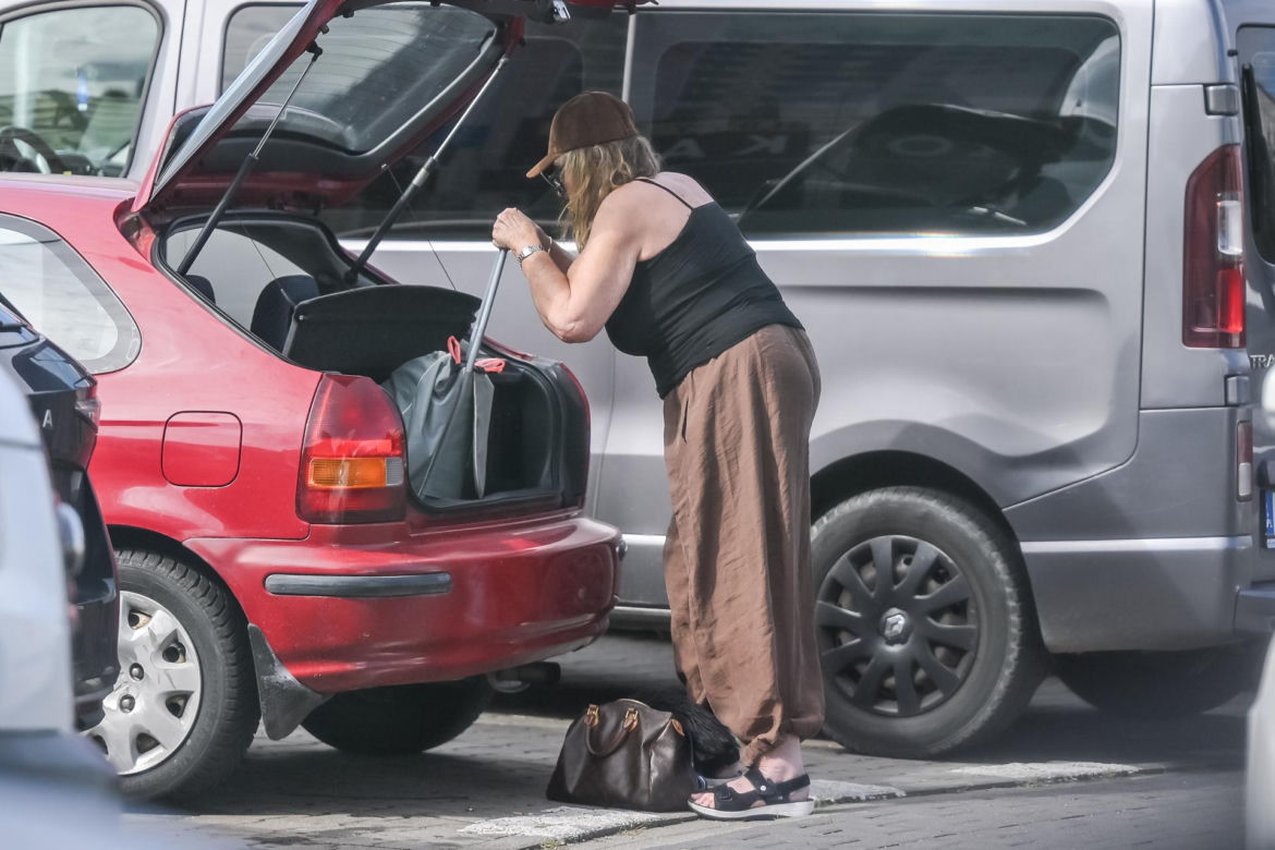 Agnieszka Perepeczko wystroiła się na bazar