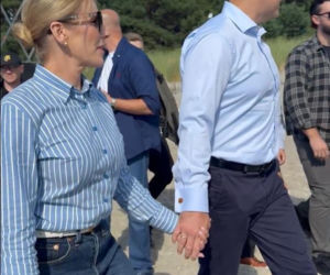 Nagrali Martę Nawrocką i Karola Nawrockiego w Juracie. Tak się prezentowali