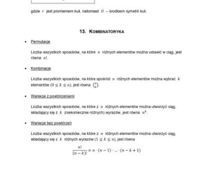 wzory matematyczne matura 2026