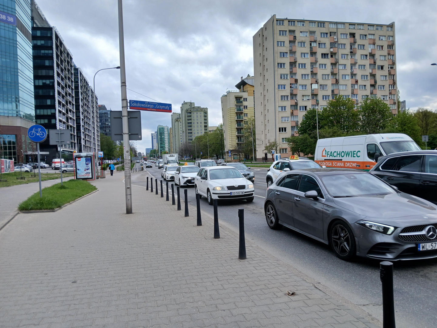 Przyszła lokalizacja inwestycji mieszkaniowej Aleje 138 w Warszawie