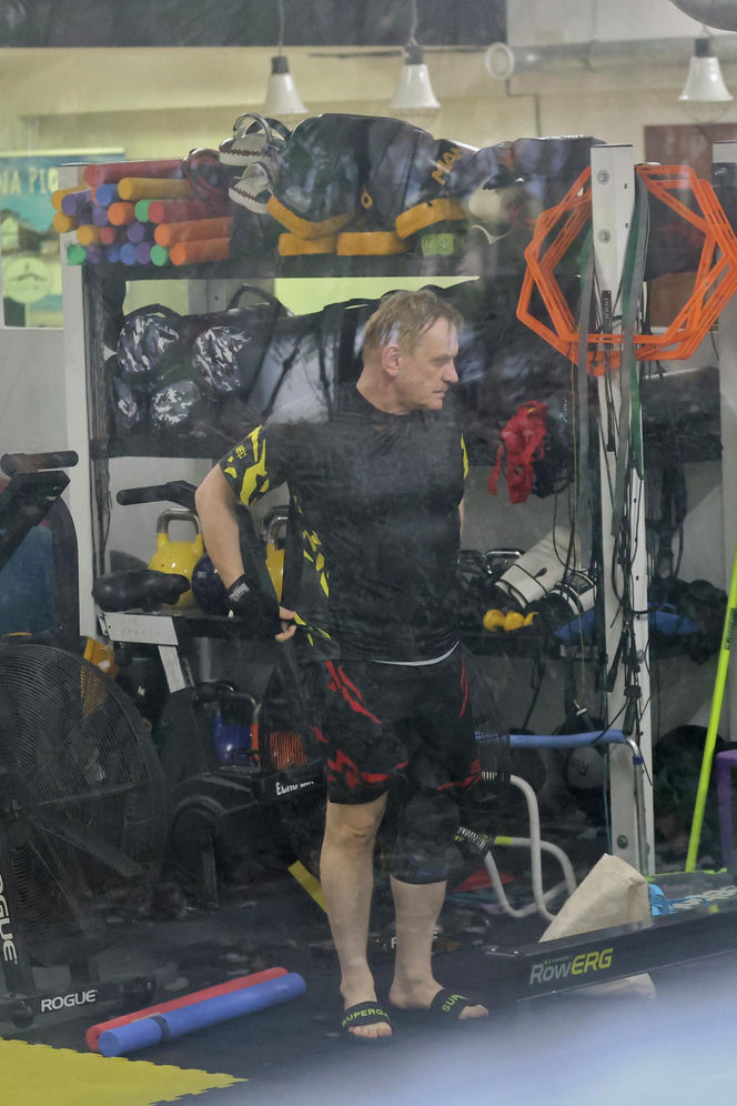 Bartosz Żukowski na siłowni