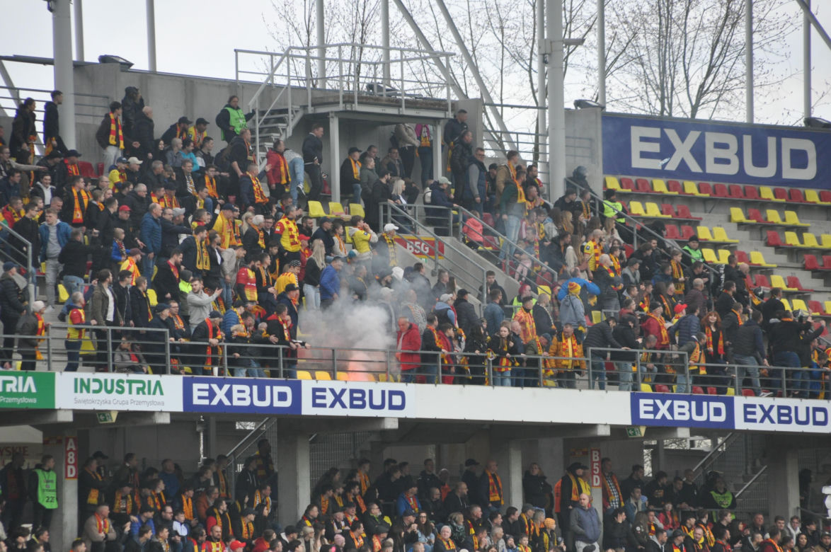 Tak dopingowali kibice na meczu Korona Kielce - Radomiak Radom