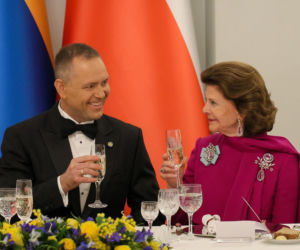 Obiad na cześć szwedzkiej pary królewskiej