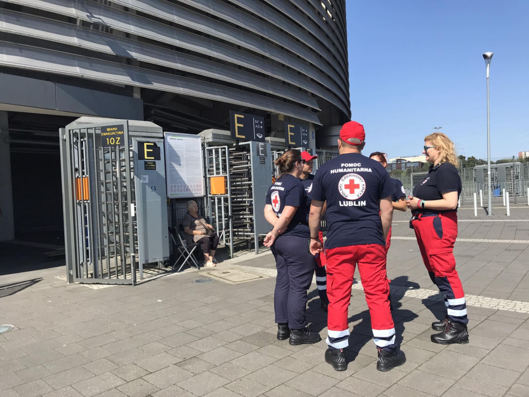Spokój na Arenie Lublin. Sprawna akcja w czasie ewakuacji