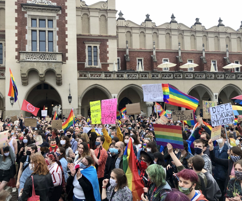 Protest LGBT w Krakowie