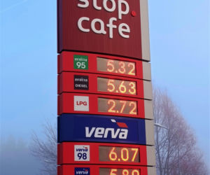 Ceny paliwa w Lubieszynie przy granicy z Niemcami