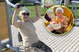 Pani Ludwika chodzi na siłownię i lubi kebaba. Właśnie skończyła 100 lat!