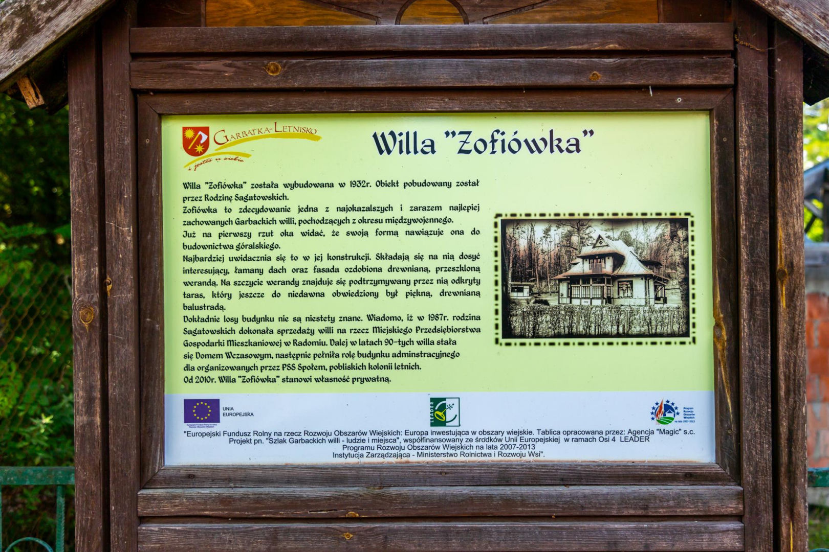 Szlak zabytkowych willi w Garbatce-Letnisku