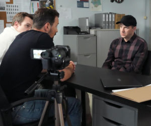 Barwy szczęścia odc. 3318. Łukasz (Michał Rolnicki), Marcin Kodur (Oskar Stoczyński), Majak (Łukasz Borkowski)