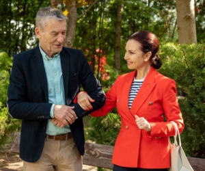 Barwy szczęścia odcinek 2518. Stefan (Krzysztof Kiersznowski), Arleta (Grażyna Brodzińska)