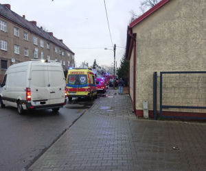 Pożar domu przy ulicy Zielonej. 