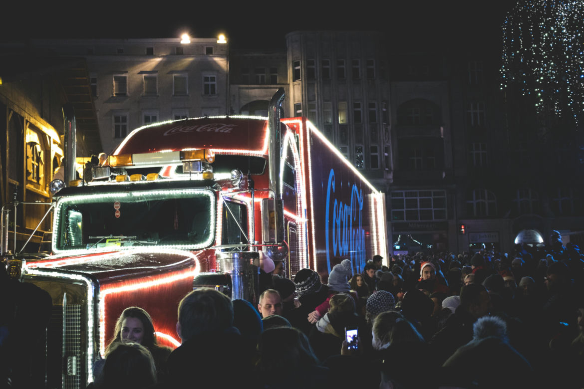 Ciężarówka Coca - Coli we Wrocławiu 
