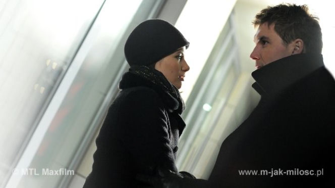 M jak miłość odc. 1062. Kasia (Agnieszka Sienkiewicz), Marcin (Mikołaj Roznerski)