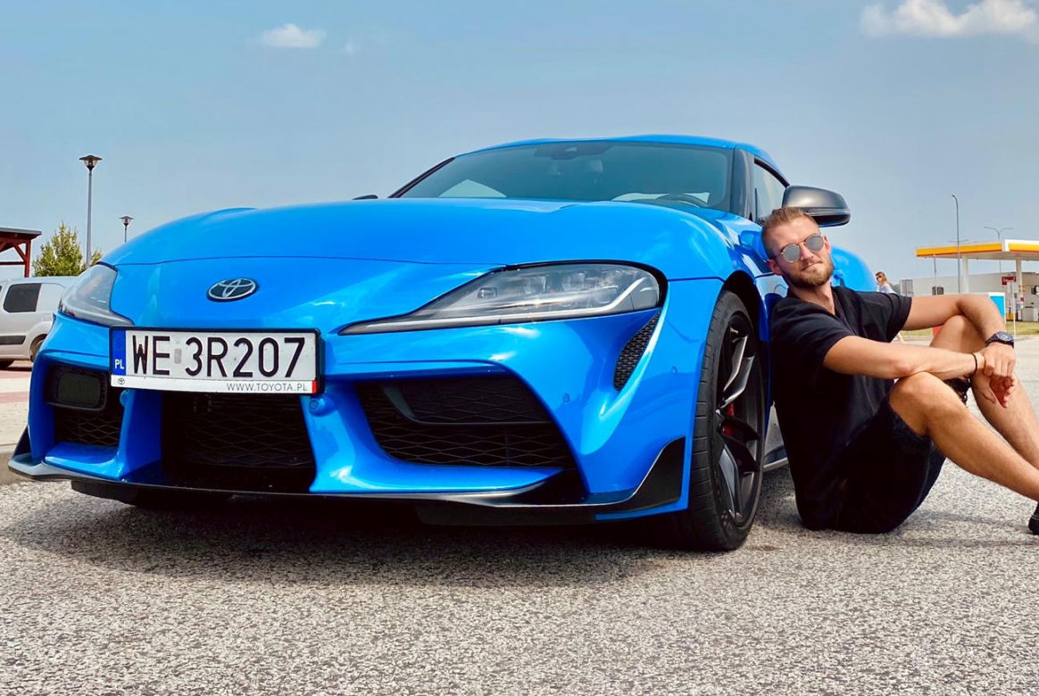 Karol Kłos i Toyota GR Supra Jarama Racetrack Edition