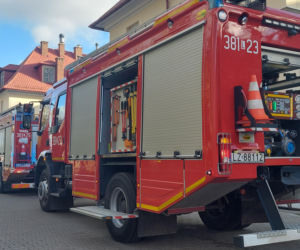 Próbna ewakuacja w zamojskim rolniczaku