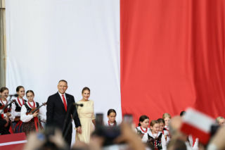 Marta Nawrocka na rocznicy zaprzysiężenia męża