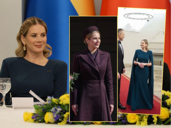 Ta suknia to hit! Marta Nawrocka zachwyca podczas spotkań z królem. Inspiruje się księżną Kate? 