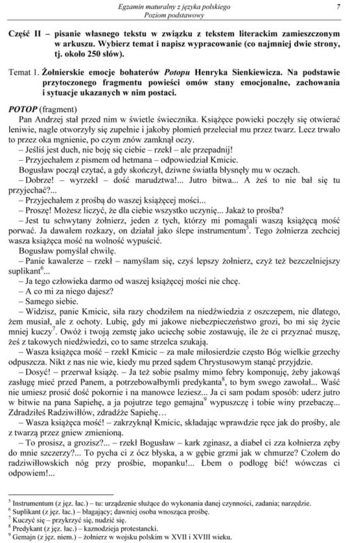 MATURA 2014 POLSKI ARKUSZE z CKE - MAJ 2014