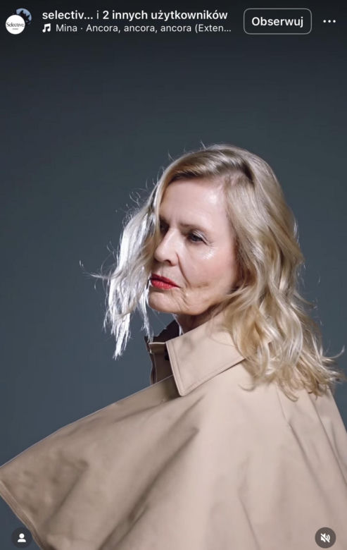 Grażyna Szapołowska 71-letnia modelka