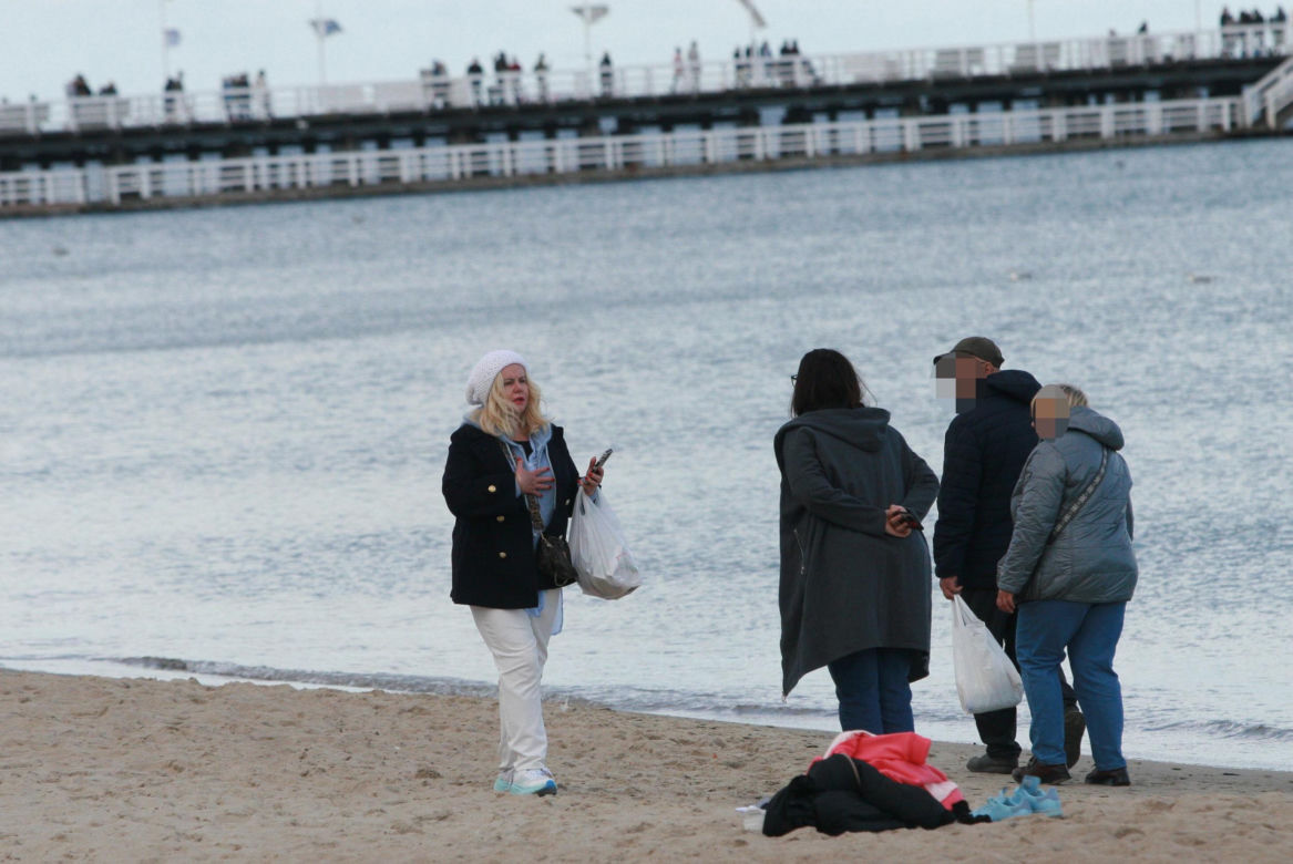 Morsy dorwały Joannę Kurowską na plaży