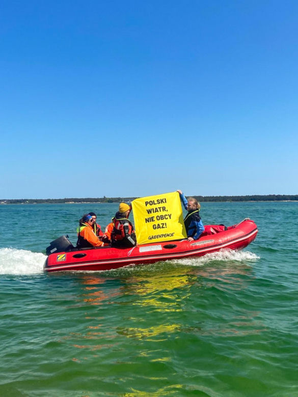  Greenpeace nad Bałtykiem: "Polski wiatr zamiast obcego gazu". Apel do kandydatów na prezydenta