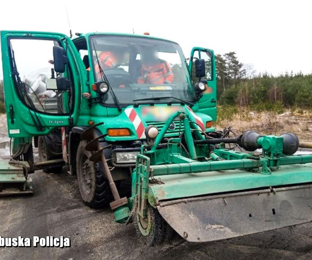 Skradziony Mercedes Unimog odzyskany