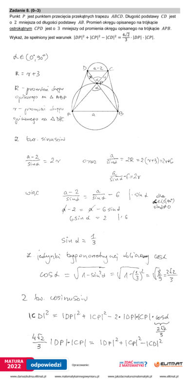 Matura 2022: matematyka. Arkusze odpowiedzi, pytania CKE. Poziom rozszerzony