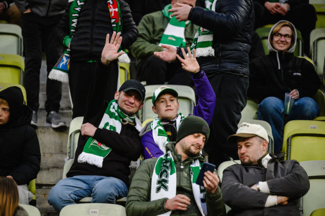 Lechia Gdańsk - Piast Gliwice: Zdjęcia kibiców z meczu 29. kolejki PKO BP Ekstraklasy