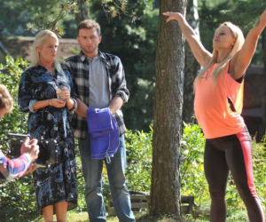 M jak miłość odc. 1416. Blogerka Lena (Kasia Dziurska), Marzenka (Olga Szomańska), Bartek (Arkadiusz Smoleński)