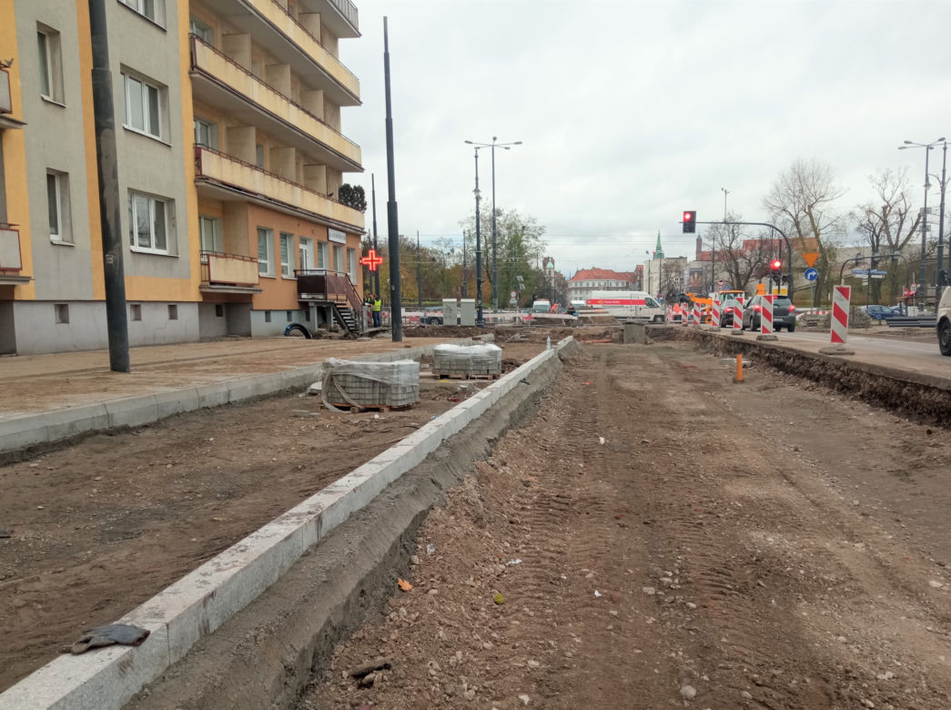 Postępy w budowie linii tramwajowej na Jar. Zdjęcia z placu budowy