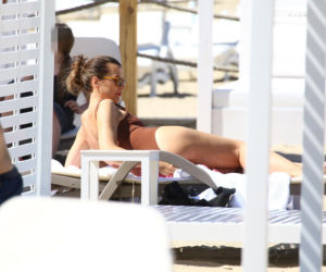 Katarzyna Herman na plaży