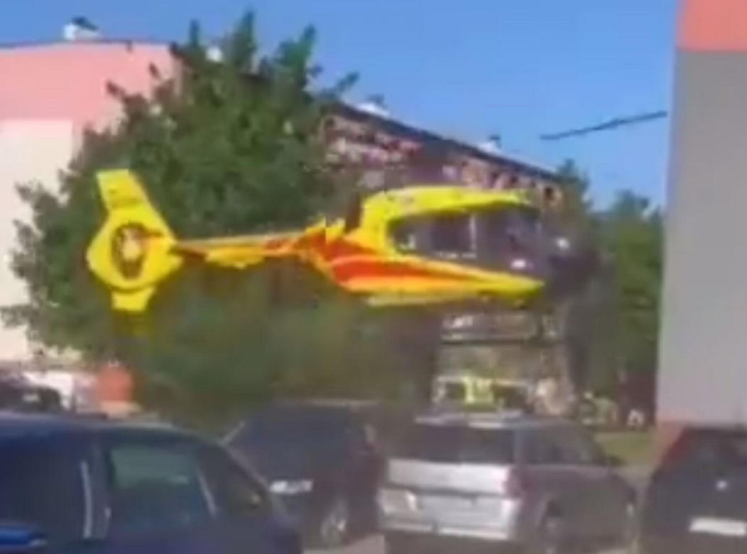 Pożar w Zawierciu. 11-letnia dziewczynka trafiła do szpitala w Katowicach