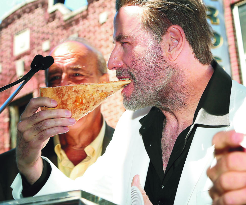 Travolta na pizzy na Brooklynie