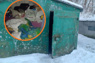 Mieszkała w blaszanym garażu. Policjantki z Gdańska pomogły ciężarnej kobiecie 