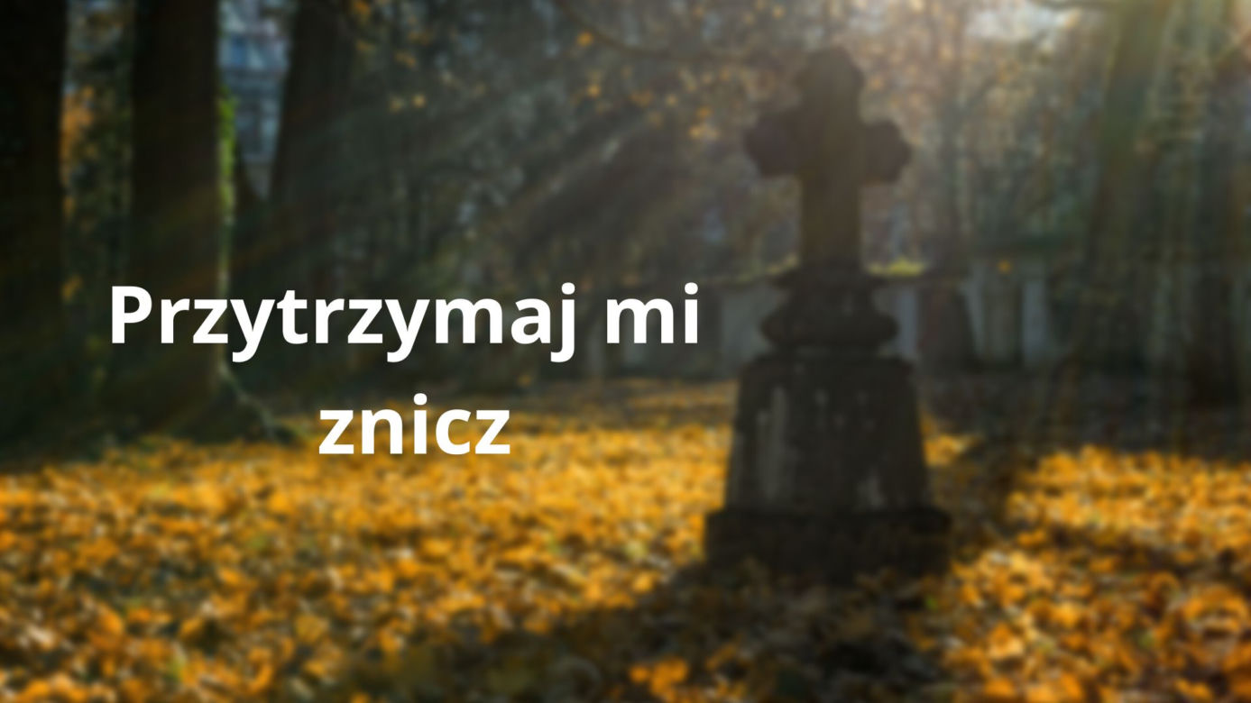 Te teksty słyszy każdy z nas 1 listopada na cmentarzu. "O, ktoś już był, bo znicz zapalony" 