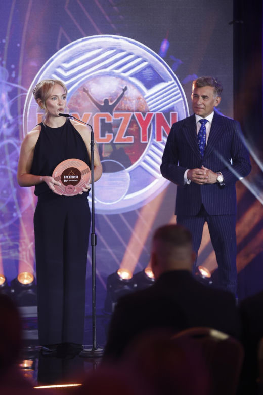 Daria Abramowicz na gali Herosi