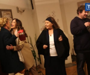 Ranczo 10 sezon. Lucy (Ilona Ostrowska), Kusy (Paweł Królikowski), Michałowa (Marta Lipińska), Krystyna Więcławska (Dorota Chotecka)