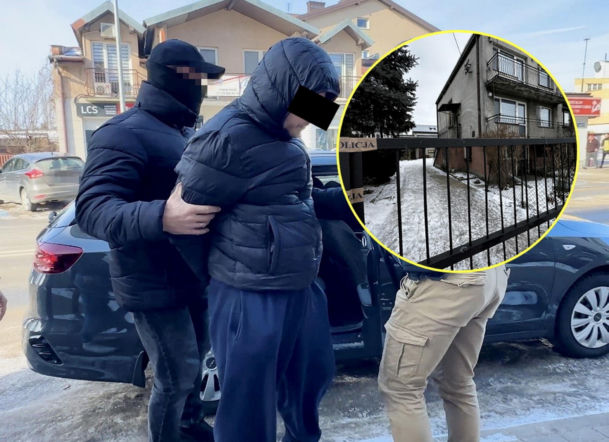 Podwójne morderstwo w Raciążu. Aleksander G. doprowadzony do prokuratury