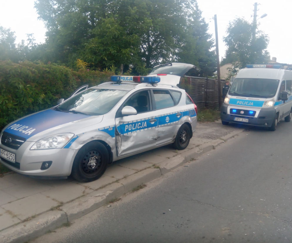 34-latek staranował m.in. policyjny radiowóz