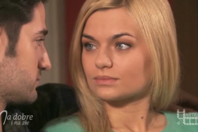 NA DOBRE i NA ZŁE. Adam Krajewski (Grzegorz Daukszewicz), Agata Woźnicka (Emilia Komarnicka)