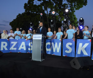 Wybory 2020. Wieczór wyborczy Rafała Trzaskowskiego
