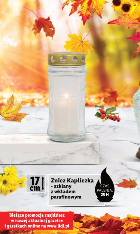 Znicze w Lidlu