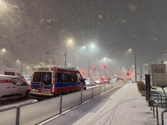 Śnieżny armagedon w Warszawie