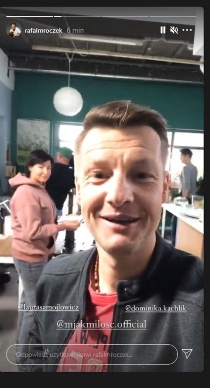 M jak miłość po wakacjach 2021. Majka Chojnacka (Laura Samojłowicz), Paweł (Rafał Mroczek)