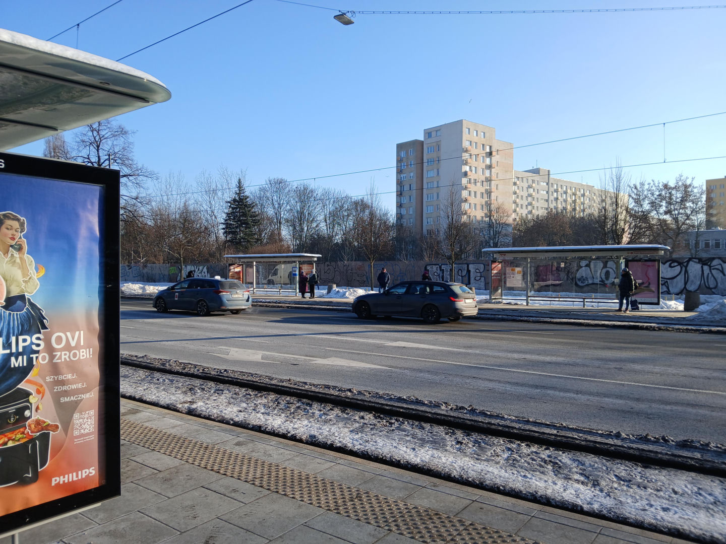 Torowisko w al. Waszyngtona w Warszawie przed remontem