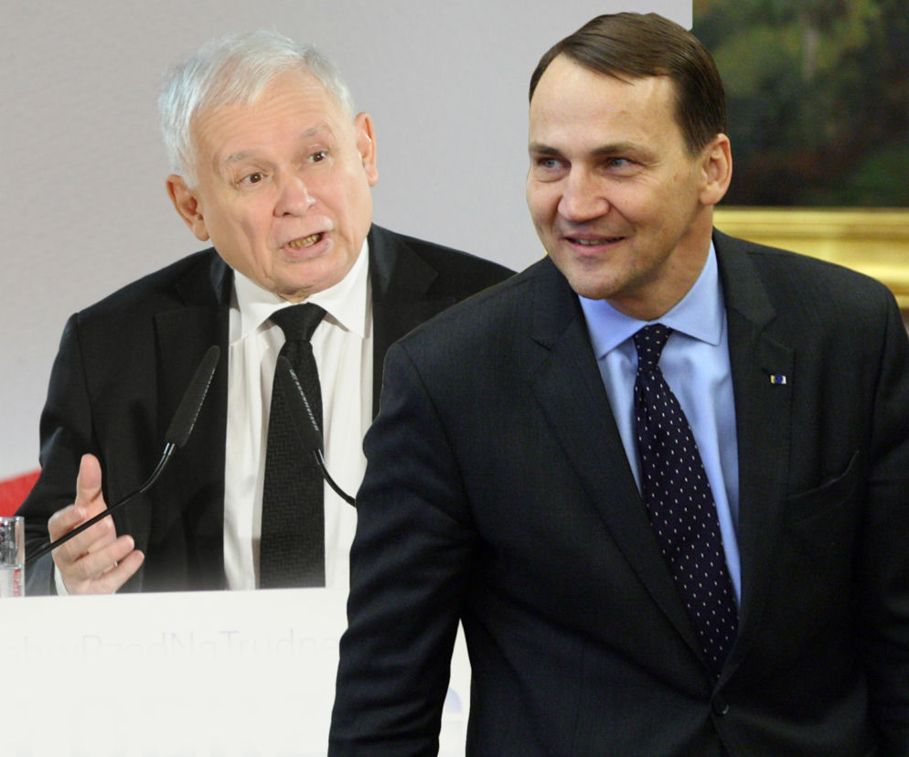 Jarosław Kaczyński, Radosław Sikorski