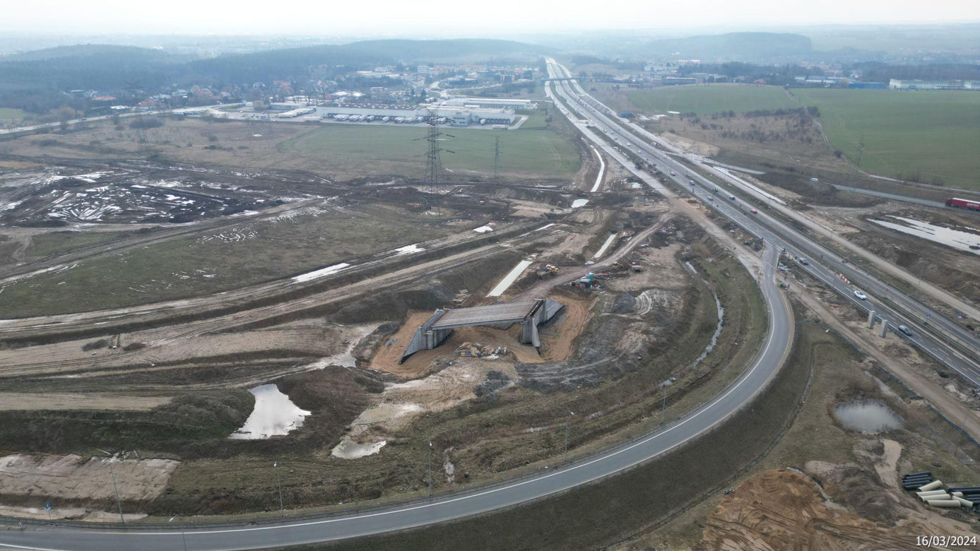 Budowa obwodnicy Metropolii Trójmiejskiej - zdjęcia marzec 2024