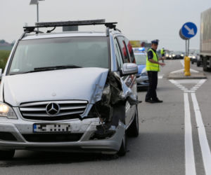 Kolizja z udziałem busa Służby Ochrony Państwa