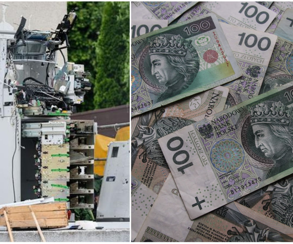 WYSADZILI bankomat i zgubili łup! Tysiące złotych na ulicy! Zrobili to pod nosem policji!